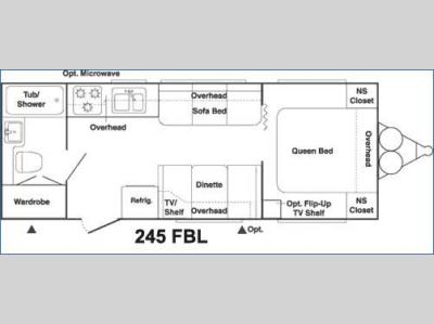 Floorplan - 2004 Keystone RV Springdale 245FBL