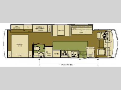 Floorplan - 2008 Newmar Canyon Star CSCA 3205