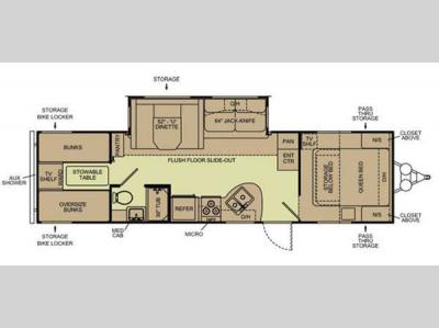 Floorplan - 2007 Pilgrim 312BHSS