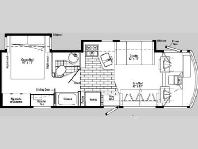 Floorplan - 2004 Winnebago Brave 30 W