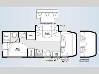 Floorplan - 2008 Itasca Navion 24J