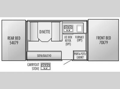 Floorplan - 2003 Jayco Qwest 10 B