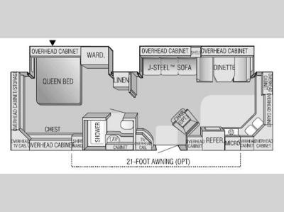 Floorplan - 2004 Jayco Designer 31 FKS