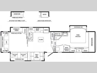 Floorplan - 2007 DRV Luxury Suites Mobile Suites 38 RL3