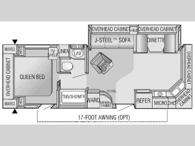 Floorplan - 2004 Jayco Eagle 282 FKS