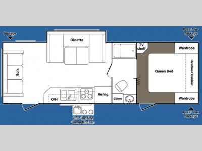 Floorplan - 2008 Keystone RV Outback 26RLS