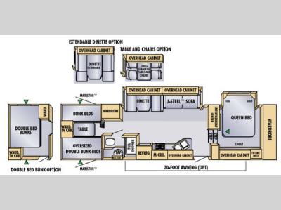 Floorplan - 2005 Jayco Eagle 325 BHS