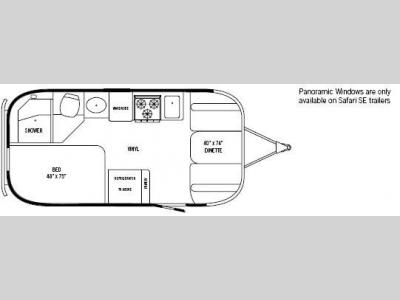 Floorplan - 2008 Airstream RV Safari 19'