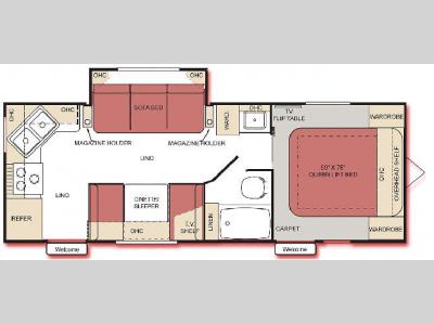Floorplan - 2007 Extreme Sportsmaster 252TS