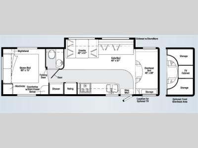 Floorplan - 2008 Itasca Spirit 31C