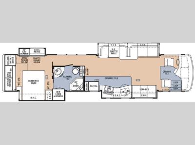 Floorplan - 2008 Travel Supreme Envoy 42SA24