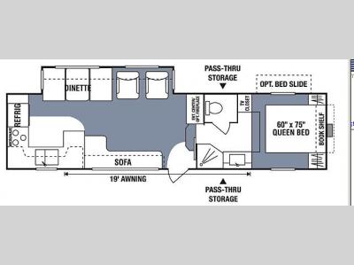 Floorplan - 2007 KZ Durango 315RK