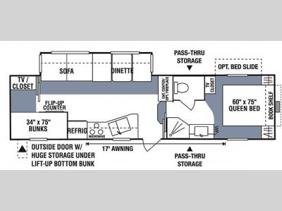 Floorplan - 2007 KZ Durango 295BH