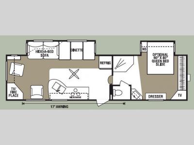 Floorplan - 2008 KZ Durango 305RE