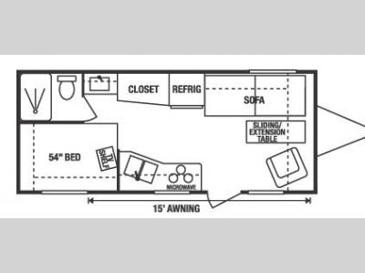 Floorplan - 2007 KZ Spree 190FL