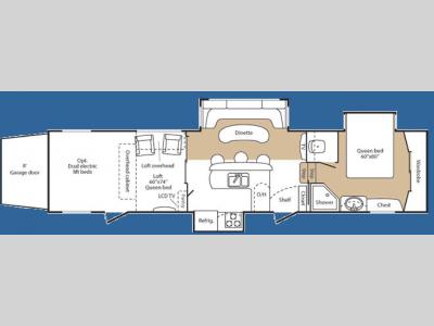 Floorplan - 2008 Keystone RV Fuzion 393