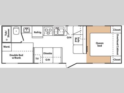 Floorplan - 2008 Keystone RV Summerland 2600TB