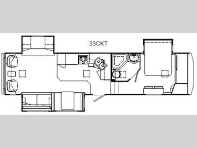 Floorplan - 2008 Holiday Rambler Alumascape 33CKT