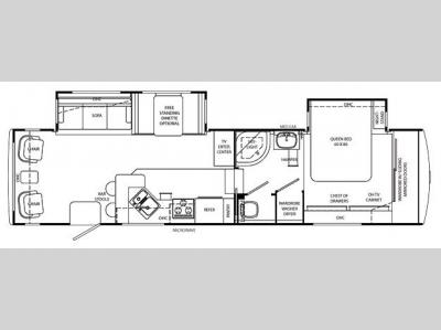 Floorplan - 2007 Holiday Rambler Alumascape Suite 32SKD