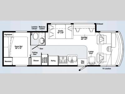 Floorplan - 2008 Winnebago Vista 30B