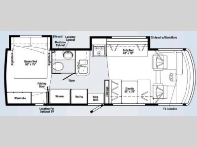 Floorplan - 2008 Itasca Sunova 29R