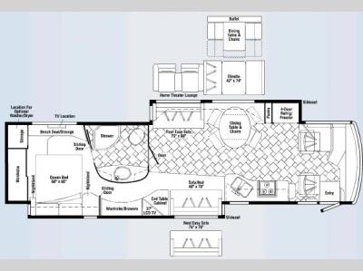 Floorplan - 2008 Itasca Horizon 40TD