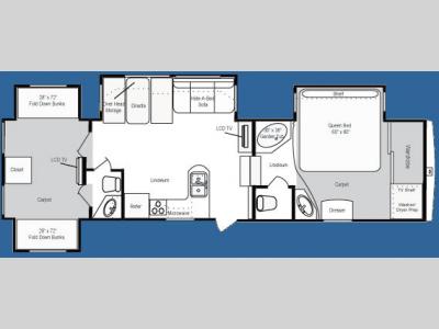 Floorplan - 2008 Keystone RV Mountaineer 345DBQ