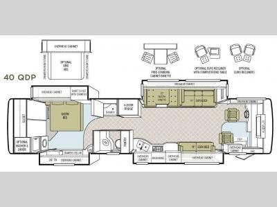 Floorplan - 2008 Tiffin Motorhomes Allegro Bus 40 QDP