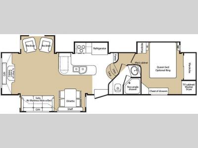 Floorplan - 2008 Keystone RV Big Sky 365REQ