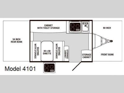 Floorplan - 2008 Palomino Yearling 4101