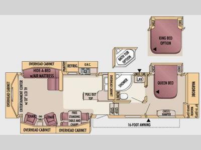 Floorplan - 2009 Jayco Designer 35RLTS