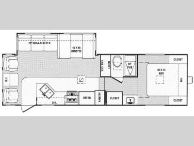 Floorplan - 2004 Palomino Puma 275 RLSS