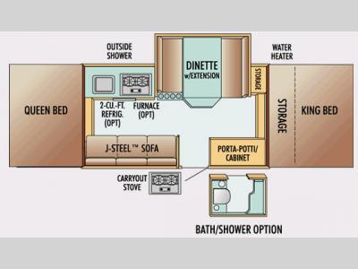 Floorplan - 2009 Jayco Jay Series 1206