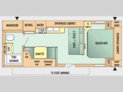 Floorplan - 2009 Jayco Jay Flight 22 FB