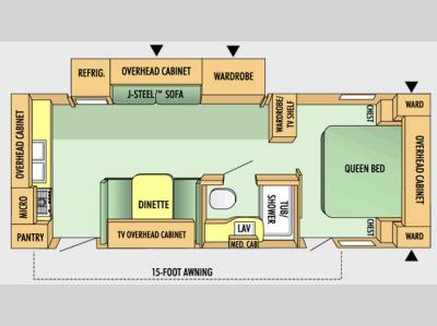 Floorplan - 2009 Jayco Jay Flight G2 25RKS