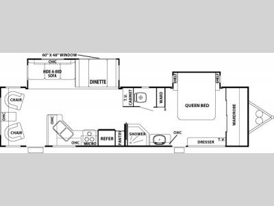 Floorplan - 2005 Forest River RV Cedar Creek Silverback 35 LRLBS