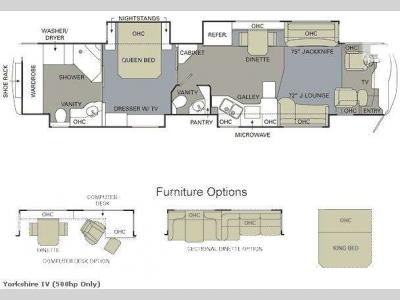 Floorplan - 2009 Monaco Dynasty Yorkshire IV