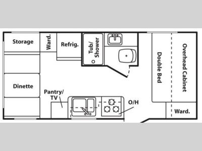 Floorplan - 2009 Keystone RV Summerland 1790RD