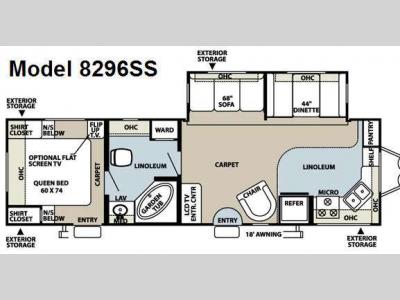 Floorplan - 2008 Forest River RV Rockwood Signature Ultra Lite 8296SS