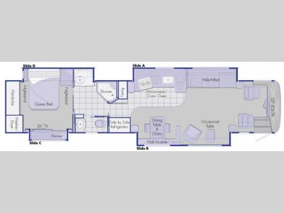 Floorplan - 2009 Country Coach Intrigue 530 45 Jubilee