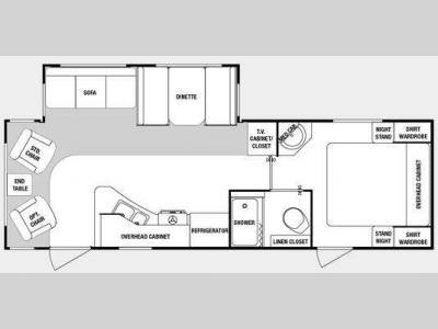 Floorplan - 2009 SunnyBrook Edgewater 267RLE