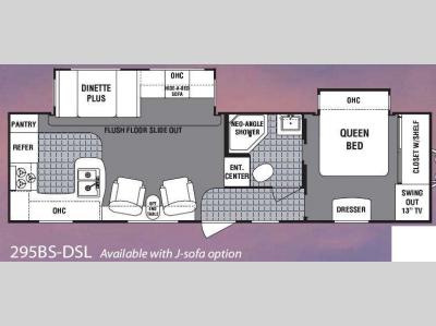 Floorplan - 2009 Dutchmen RV North Shore 295BS-DSL