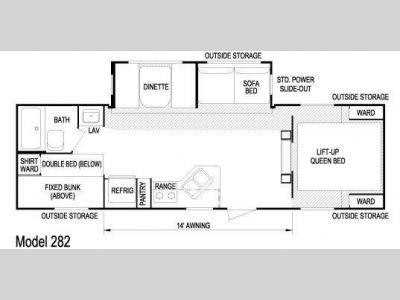 Floorplan - 2009 Skyline Nomad 282