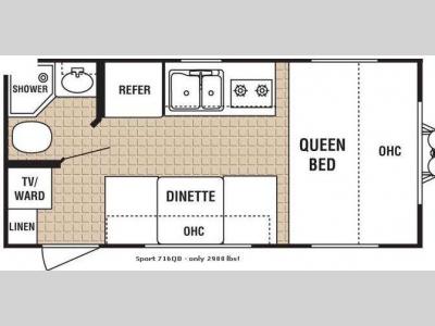 Floorplan - 2009 Dutchmen RV Sport 716QB