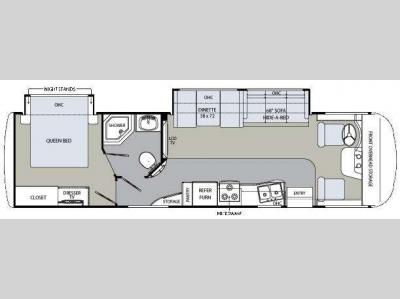 Floorplan - 2009 Holiday Rambler Arista 330