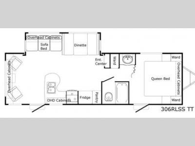 Floorplan - 2009 Pacific Coachworks Tango 306RLSS