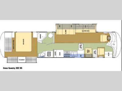 Floorplan - 2009 Coachmen RV Sportscoach Cross Country 382 DS