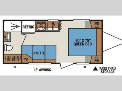 Floorplan - 2009 KZ Sportsmen LE S202LE