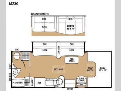 Floorplan - 2009 Coachmen RV Prism M230