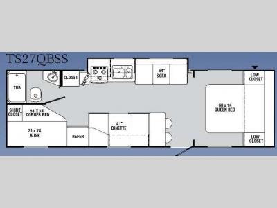 Floorplan - 2009 R-Vision Trail Sport TS27QBSS